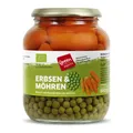 Produktbild: Erbsen mit Möhren im Glas bio 680g