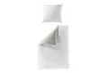 Produktbild: BIERBAUM Bettwäsche Bierbaum einfarbige Wende Bettwäsche 3297-12 weiß silber 135x200, Renforce, 2 teilig