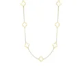 Produktbild: Heideman Halskette Elara Damen - aus hochwertigem Edelstahl - gold silber rosegold farbend - Kette mit Kleeblatt Ornamenten für Frauen - 80cm lang mit Verlängerungskettchen