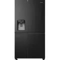 Produktbild: Hisense RS818N4TFE Side-by-Side Kühl/Gefrierkombi, NoFrost, Wifi, Eiswürfelspender, schwarz - Schwarz