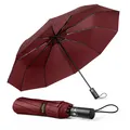 Produktbild: Regenschirm Taschenschirm Sturmfest Groß -10 Rippen Windsicherer Sturm Tasche...