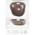 Produktbild: wohnfreuden Aufsatzwaschbecken Naturstein Waschbecken 30 cm (Kein Set), 493_Aa18.138 493_Aa18.138 | Ø 30 cm x 35 cm x 10 cm x 30 cm