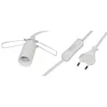 Produktbild: McShine - Lampenfassung | E14 mit 1,5m Kabel, Schalter und Eurostecker | die schnelle Art überall Licht zu bringen | ideal für z. B. Renovierungsarbeiten