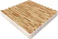 Produktbild: GORILLA SPORTS® Schutzmatten - 6 Matten mit 12 Endstücke, 60 x 60 x 1,2 cm, Rutschfeste, EVA Schaumstoff, Holzoptik - Bodenschutzmatten Fitness, Bodenmatten, Puzzlematten, Unterlegmatten, Poolmatte