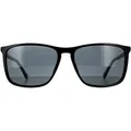 Produktbild: Hugo Boss Square Mens Schwarz Gold Grau Sonnenbrille