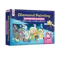 Produktbild: Diamond Painting Adventskalender Glitzerndes Weihnachtsdorf. Mit Material und Werkzeug für 24 Aufsteller: Aufstellwand, Werkzeug und 1200 Diamanten aus Glas in verschiedenen Farben für 24 Aufsteller