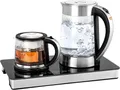 Produktbild: ProfiCook Tee- & Kaffeestation PC-TKS 1056 | 3in1 Wasserkocher 1,7L | Glaskanne 0,8L | Warmhaltefunktion