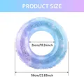 Produktbild: Schwimmring Glitzer -Schwimmreifen Glitter Lounge Blue Pink