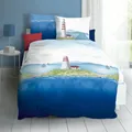 Produktbild: Kaeppel Seersucker Bettwäsche Lighthouse marine 135x200 cm + 80x80 cm
