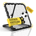 Produktbild: Racetex Rebounder für Fußball Kinder [STUFENLOS VERSTELLBAR] - Fußball Rebounder Kinder und Jugendliche - Prellwand Fussball für EIN besseres und abwechslungsreiches Training (Edelstahl Rebounder)