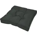 Produktbild: Beautissu Flair Loungekissen Outdoor Sitz 50x50x10cm Graphitgrau