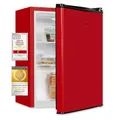 Produktbild: Exquisit Mini Kühlschrank KB60-V-090E rot | 52 l Nutzinhalt | LED-Innenbeleuchtung | Glasablagen | 45cm Breite