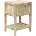Produktbild: Nachttisch Mit 1 Schublade Esto Paulownia-holz Hellbraun
