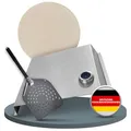 Produktbild: BABOSSA Pizzaset für den Grill – Komplettlösung mit Pizzastein, Pizzaschieber & Haube – alles für Pizza vom Grill wie beim Italiener – passt auf Gasgrill, Holzkohlegrill & viele Modelle