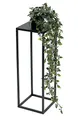 Produktbild: DanDiBo Blumenhocker Metall Schwarz Eckig 50 - 70 cm Blumenständer Beistelltisch 96315 Blumensäule Modern Pflanzenständer Pflanzenhocker (50 cm)