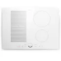 Produktbild: Induktionskochfeld 70 cm 4 Platten Einbau 7000 W Glaskeramik Hybrid Timer Weiß