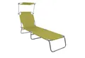 Produktbild: Mojawo Doppelliege 3-Bein Gartenliege Campingliege Sonnenliege 186x55x24cm mit Dach