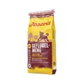 Produktbild: JOSERA Geflügel-Menü (1 x 12,5 kg) | Adult | Premium Trockenfutter für ausgewachsene Hunde | Geflügel & Mais/Reis | besonders gut verträglich | weizenfrei | Hundefutter | 1er Pack