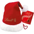 Produktbild: Lindt Weihnachtsmann Nikolaus Mütze aus Samt mit Lindor Schokolade Kugeln 175g
