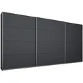 Produktbild: Schwebetürenschrank - grau metallic - 3 Türen - 360x210 cm