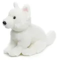 Produktbild: Uni-Toys - Weißer Schweizer Schäferhund Welpe, sitzend (ohne Leine) - 26 cm (Höhe) - Plüsch-Hund, Berger Blanc Suisse - Plüschtier, Kuscheltier