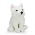Produktbild: Weißer Schäferhund Kuscheltier Hund Plüschtier Plüsch Stofftier sitzend 25cm