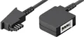 Produktbild: Telefon Verlängerung Kabel TAE-F Stecker   TAE F Buchse schwarz 4- polig 10 m