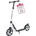Produktbild: HUDORA BigWheel® 205 Advanced Scooter - Black & White- Komfortabler Aluminium-Roller für bis zu 100kg - höhenverstellbar & zusammenklappbar