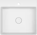 Produktbild: systemceram Aufsatzwaschbecken SANARA 50 in POLAR mit keramischer Abdeckung / Spüle / Becken