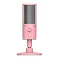 Produktbild: Razer Seiren X - USB Kondensator-Mikrofon für Streaming (Kompakt mit Schockdämpfer, Superniere Aufnahmemuster, latenzfrei, Stumm-Taste, Kopfhörer-Anschluss) Quartz