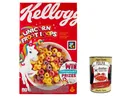 Produktbild: 6x Kellogg's Unicorn Froot Loops Bunte Ringförmige Vollkornmüsli 375g+Polpa 400g