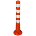 Produktbild: UvV Absperrpfosten Flex Ecoline 75, aus Kunststoff, zum Aufdübeln, flexibel, orange/weiß