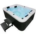 Produktbild: Home Deluxe Outdoor Whirlpool White Marble Plus Inkl. Treppe und Thermoabdeckung