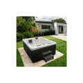 Produktbild: HOME DELUXE Outdoor Whirlpool WHITE MARBLE inkl. Treppe und Thermoabdeckung