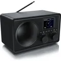 Produktbild: BEARWARE DAB+ Radio mit TFT Display, Radiowecker, Küchenradio digital, Wecker, Bluetooth Digitalradio, UKW (FM), automatischer & manueller Suchlau... - Schwarz