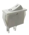Produktbild: Einbau Wippschalter 2pin, 15A 250VAC, Rahmenmaße 30,5x13,5mm, Weiß