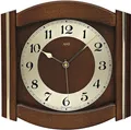 Produktbild: AMS Funkwanduhr F5822/1 (Quarz,Holz,Glas,Buche nussbaumfarben,Wohnzimmer,Küche,Made in Germany)