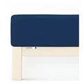 Produktbild: Schlafgut Spannbetttuch Casual aus Bio Baumwolle 120x200 - 130x200 cm | blue-deep - blau