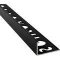 Produktbild: Alu L-Profil Fliesenschiene Fliesenprofil Schiene schwarz L270cm 10mm - Schwarz