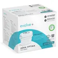 Produktbild: Aqua Optima Wasserfilterkartusche, Evolve+ 12er Pack (Vorrat für 12 Monate), kompatibel mit Brita Maxtra+ & PerfectFit*, 5-stufiges Filtersystem reduziert Chlor, Kalk und andere Verunreinigungen