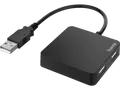 Produktbild: HAMA 4-fach, USB Hub, Schwarz