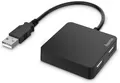 Produktbild: Hama USB20 Hub 4fach Adapter Splitter Ports kompakt BusPowered Schwarz Mini