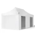 Produktbild: TOOLPORT 3x6m Aluminium Faltpavillon, inkl. 4 Seitenteile, weiß - (578688)