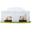 Produktbild: 3x6 m Faltpavillon, PROFESSIONAL Alu 40mm, Seitenteile ohne Fenster, weiß