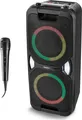 Produktbild: MEDION PE-1 Pure Partybox (Akku, mit Mikrofon, tragbarer Bluetooth Lautsprecher groß, Musikbox, verschiedene Lichteffekte, Partylautsprecher mit Karaoke, 2 x Mikrofonanschluss, AUX, USB, Radio)