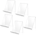 Produktbild: Lrocotanc 5 Stück Transparente Acryl Buchständer - Tischständer Schräg - Buchaufsteller - Tablet Halter Buchstützen - Staffelei Aufsteller - Für die Anzeige von Fotos/Büchern/Handys