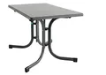 Produktbild: MFG Boulevard-Klapptisch 110x70 cm | Gartentisch | Wetterfest | Platzsparend klappbar | mit Niveauausgleich | anthrazit/Schiefer