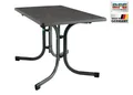 Produktbild: MFG Freizeitmöbel Gartentisch MFG Boulevard-Klapptisch 110x70 cm, anthrazit/schiefer, Wetterfeste Melanin-Platte mit stoßfester Kante