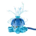 Produktbild: alldoro 60213 Wassersprinkler Oktopus, Kinder-Wasserspiel mit rotierendem Sprühkopf, anschlussfertig für Gartenschlauch, kompakt & stabil