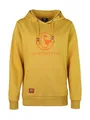 Produktbild: SCHIETWETTER Damen Kapuzenpullover, Hoodie, Sweater, Frauen Oberteile, Sweatshirt, Bedruckt Mustard orange 46